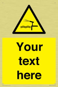 Custom warning water cannon